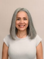 Misty 12" | Grey Human Hair Wig - Image 2