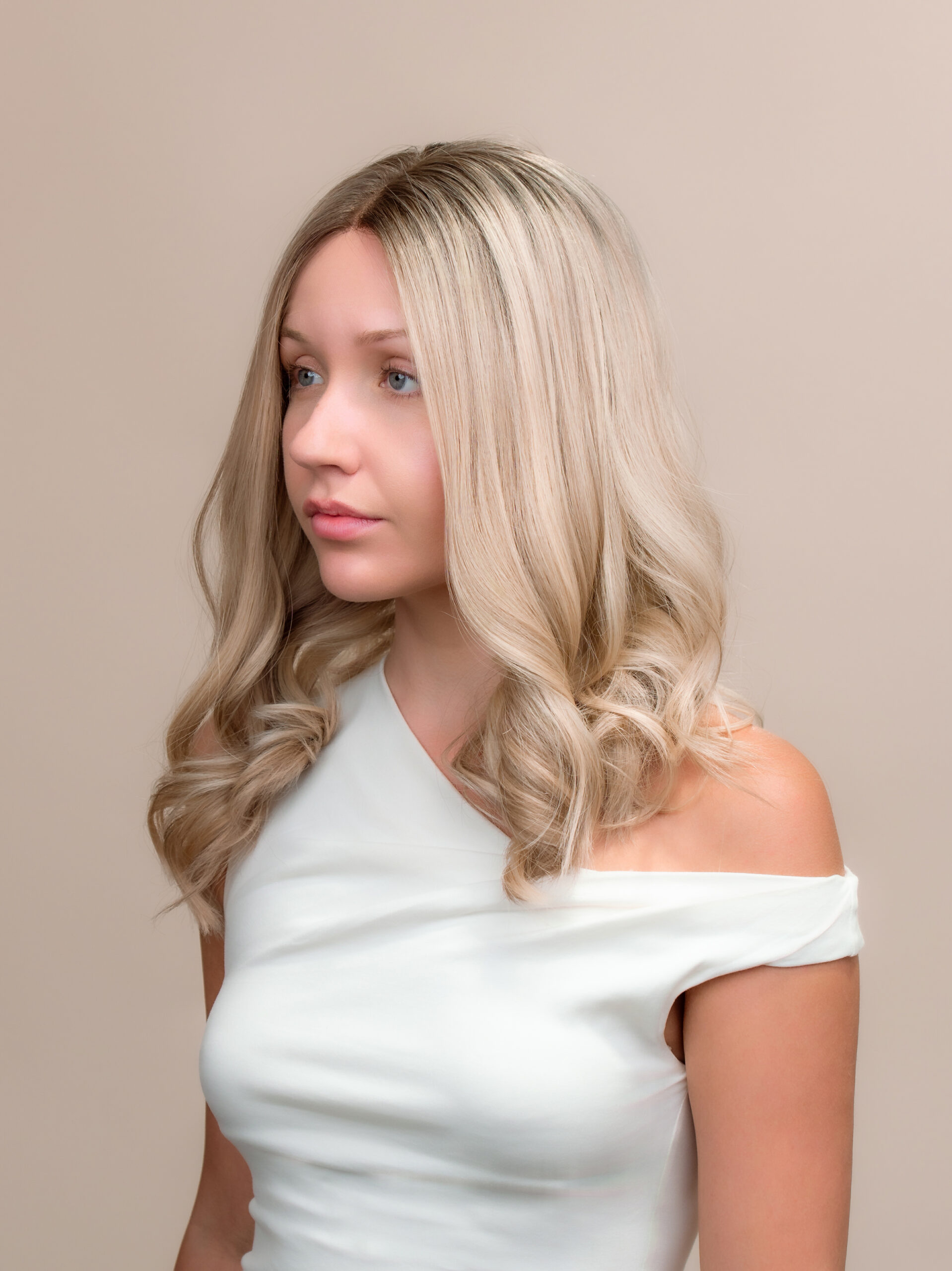 DNZ01461 Chloe 18" | Blonde Human Hair Wig - Image 2
