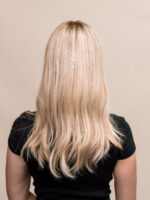 Honey 18" | Blonde Human Hair Silk Topper - Image 4