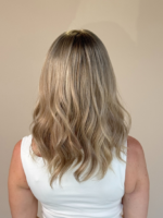 Gisele 16" | Blonde Human Hair Lace Topper - Image 8