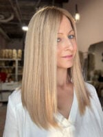 Honey 16" | Blonde Human Hair Wig - Image 2