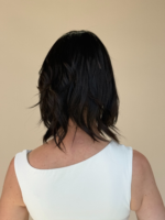 Onyx 12" | Black Human Hair Lace Topper - Image 7