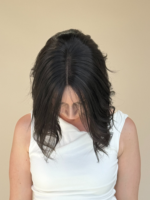 Onyx 12" | Black Human Hair Lace Topper - Image 6