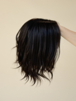 Onyx 12" | Black Human Hair Lace Topper - Image 8