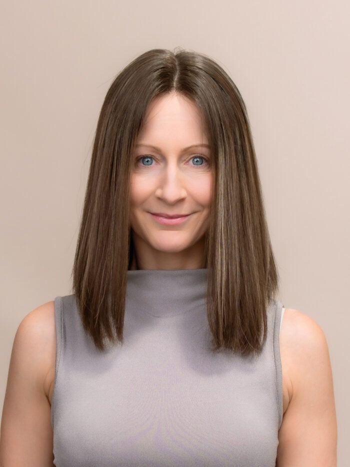 Anastasia 12" | Brunette Human Hair Wig - Image 1