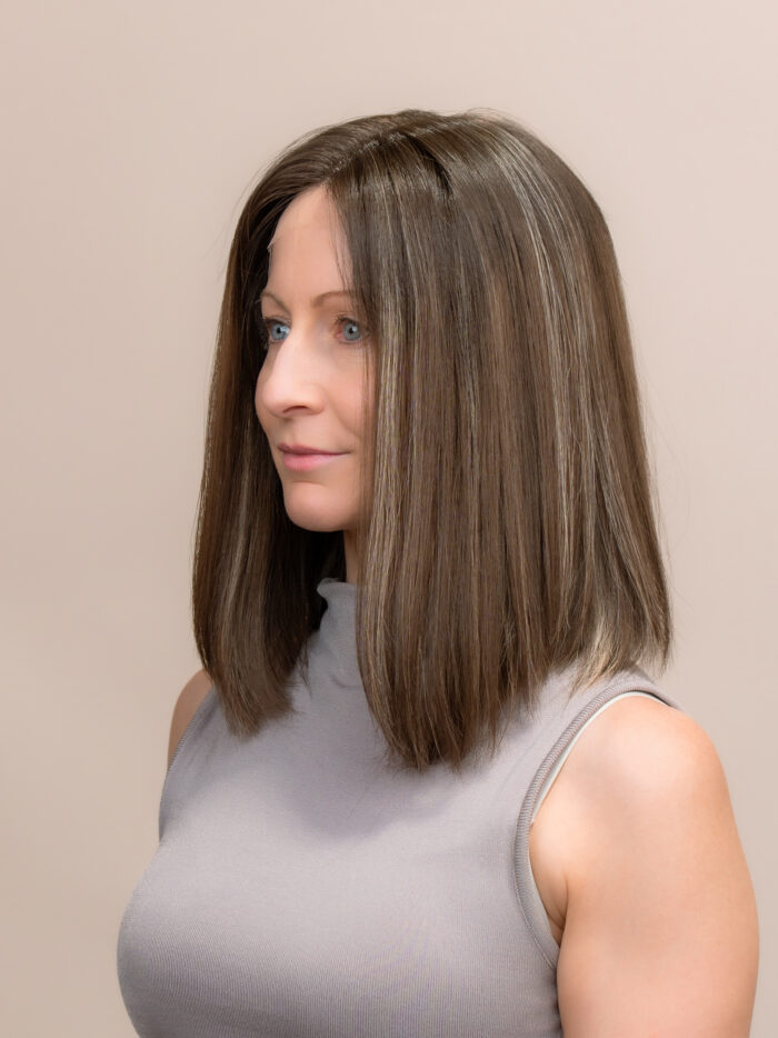 Anastasia 12" | Brunette Human Hair Wig - Image 2