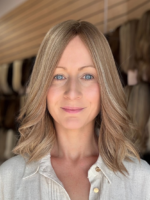 Pandora 14" | Blonde Human Hair Silk Topper - Image 2