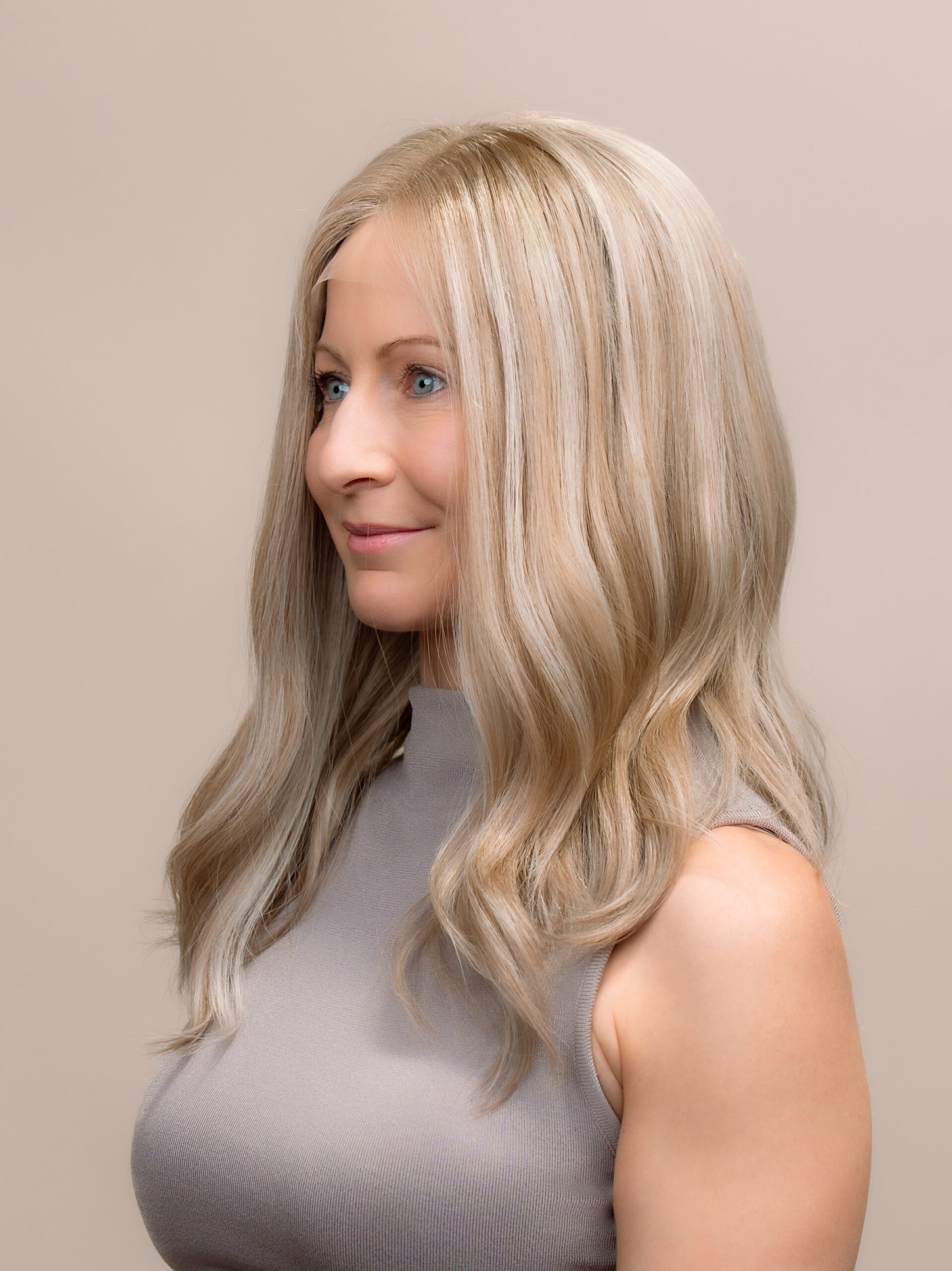 DNZ01217 Gisele 18" | Fully Hand Tied Human Hair Wig - Image 2