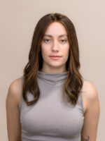 Mocha 18" | Fully Hand Tied Human Hair Wig - Image 2