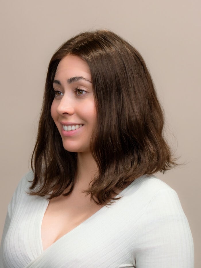 Celine 14" | Brunette European Human Hair Wig - Image 2