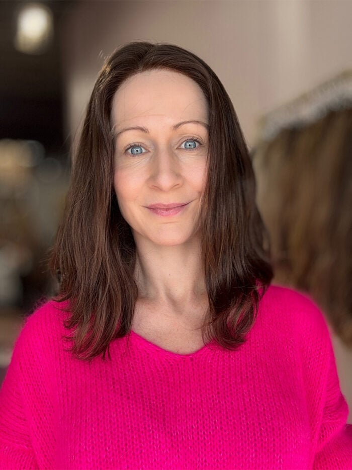 Celine 14" | Brunette European Human Hair Wig - Image 1