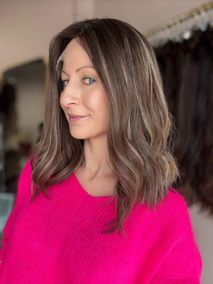 Anastasia 16" | Brunette Human Hair Wig - Image 4