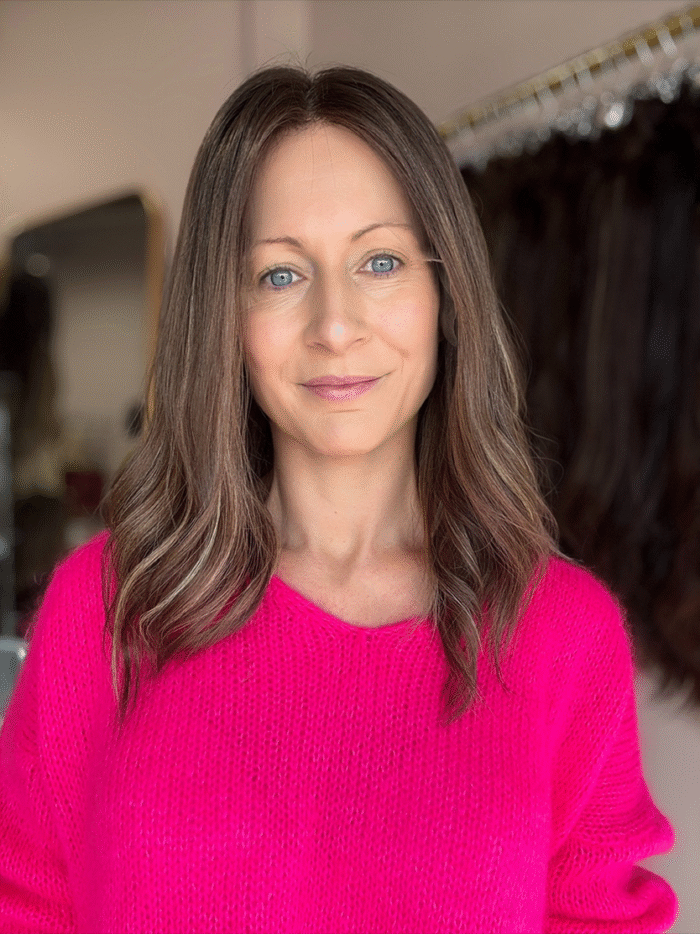 Anastasia 16" | Brunette Human Hair Wig - Image 1
