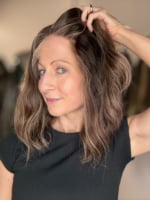 Ava 14" | Wavy Brunette Human Hair Wig - Image 4