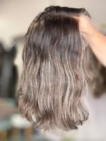 Ava 14" | Wavy Brunette Human Hair Wig - Image 5