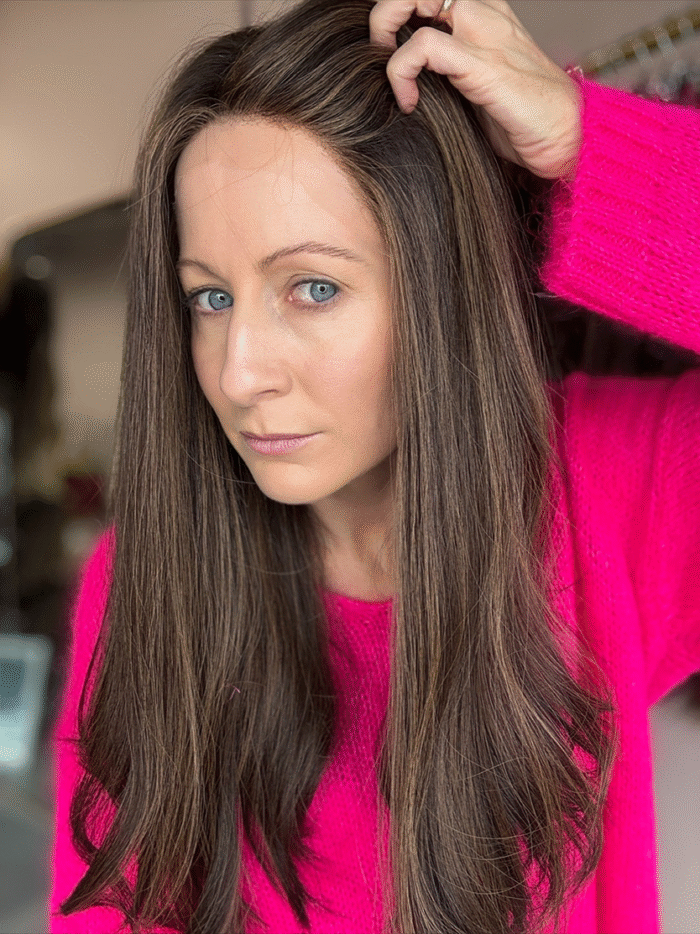 Chantal 20" | Brunette Human Hair Wig - Image 2