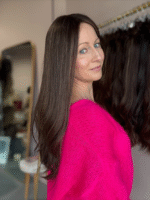 Chantal 20" | Brunette Human Hair Wig - Image 3