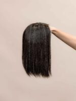 Raven 12" | Grey Human Hair Wig - Image 5