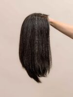 Raven 16" | Grey Human Hair Wig - Image 5