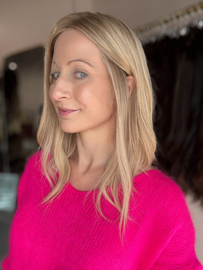 Honey 16" | Fully Hand Tied Human Hair Wig - Image 5