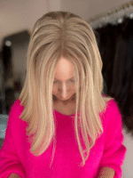Honey 16" | Fully Hand Tied Human Hair Wig - Image 4