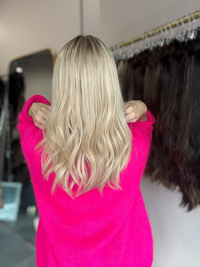 Honey 18" | Blonde Human Hair Lace Topper - Image 6