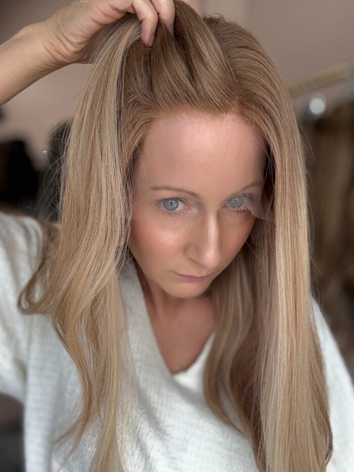 Ivy 18" |  Blonde Human Hair Wig - Image 8