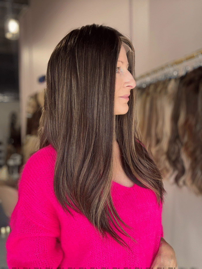 Lexie 20" | Brunette Human Hair Wig - Image 5