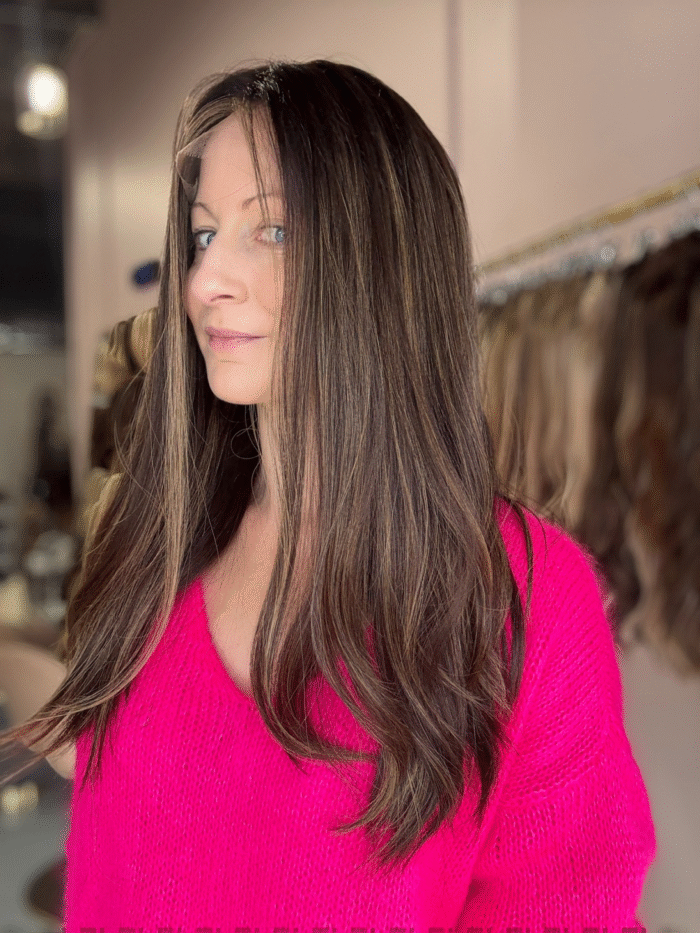 Lexie 20" | Brunette Human Hair Wig - Image 6