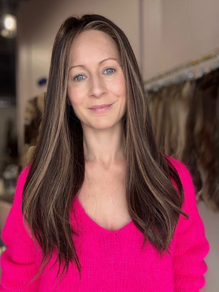 Lexie 20" | Brunette Human Hair Wig - Image 1