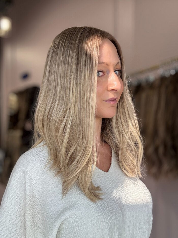 Pearl 16" | Blonde Human Hair Wig - Image 4