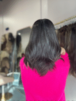 Raven 16" | Grey Human Hair Wig - Image 9