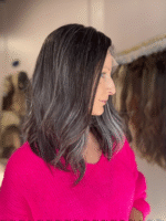 Raven 16" | Grey Human Hair Wig - Image 4