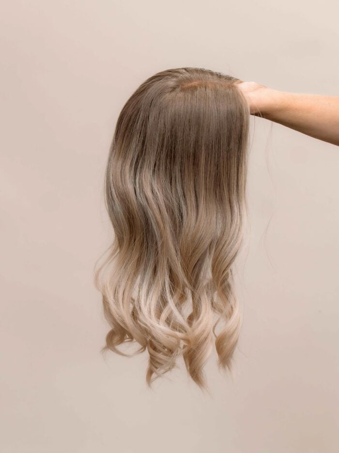 Sandy 18" | Blonde Human Hair Lace Topper - Image 4