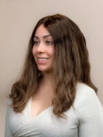 Ava 18" | Fully Hand Tied Wavy Human Hair Wig - Image 2