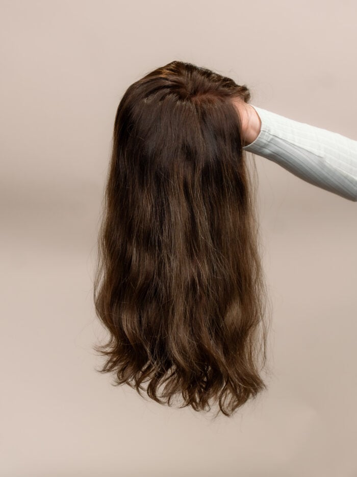 Ava 18" | Fully Hand Tied Wavy Human Hair Wig - Image 4