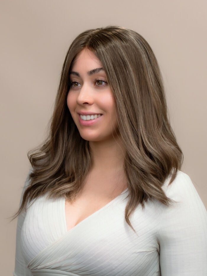 Anastasia 18" | Brunette Human Hair Wig - Image 2