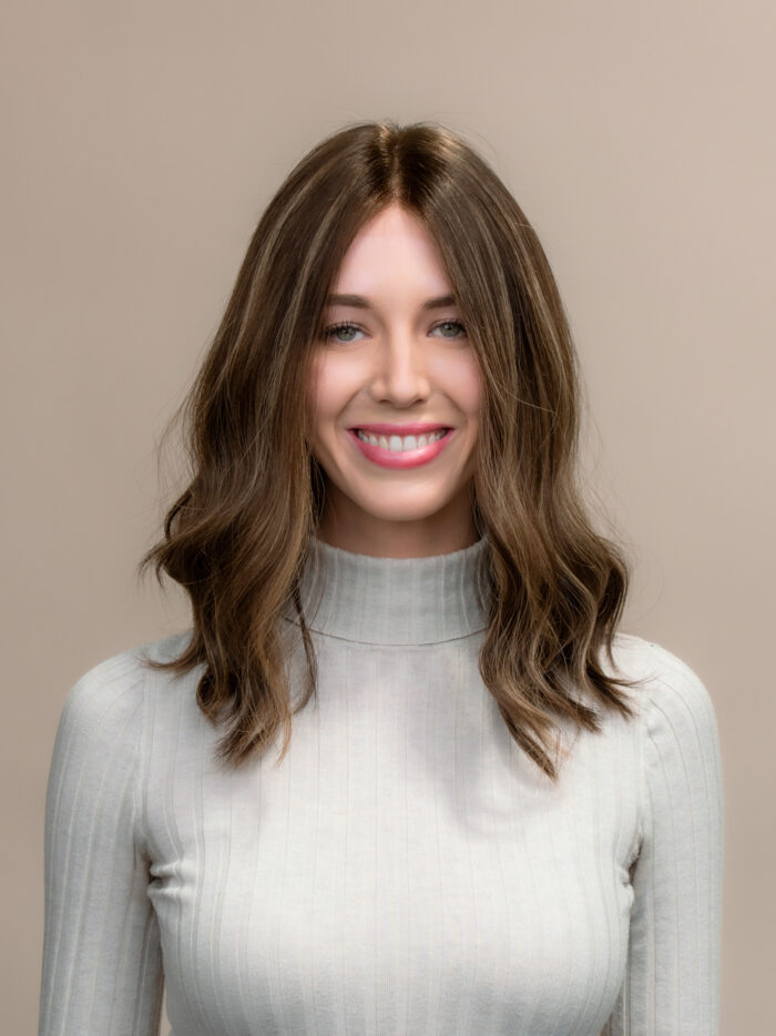 Zara 16" | Brunette Human Hair Wig - Image 1