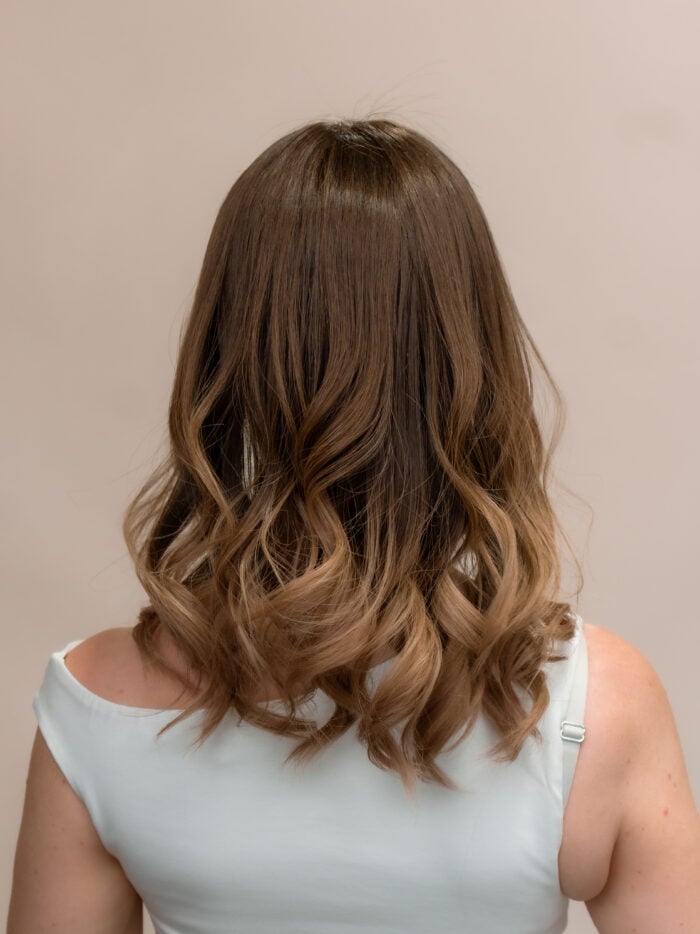 Zelda 16" | Brunette Human Hair Lace Topper - Image 3