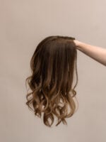 Zelda 16" | Brunette Human Hair Lace Topper - Image 4