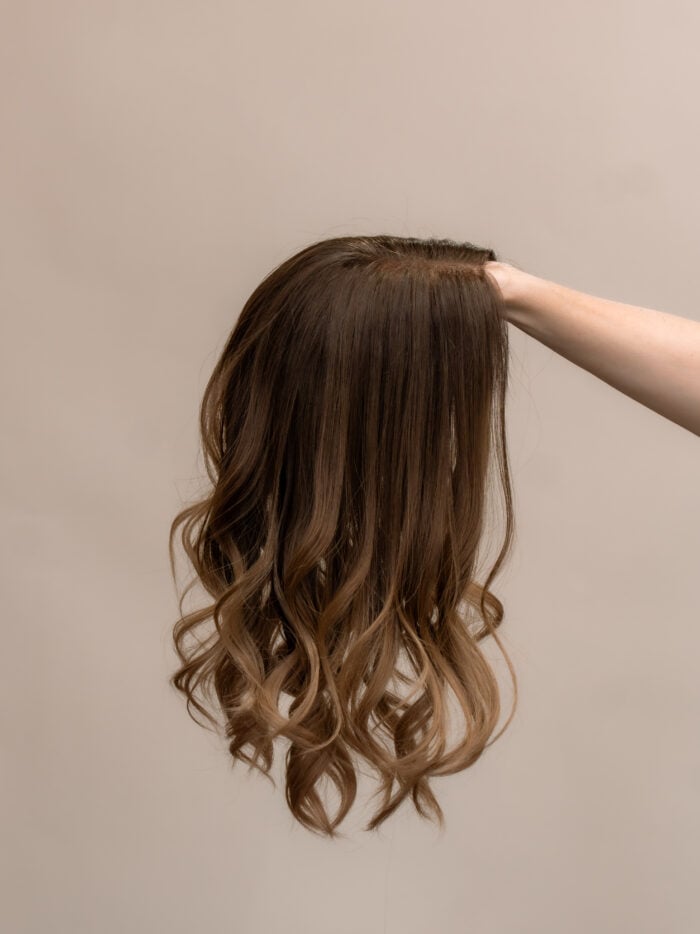 Zelda 16" | Brunette Human Hair Lace Topper - Image 4