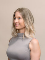 Sandy 12" | Blonde Human Hair Lace Topper - Image 3