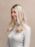 Minx 22" | Blonde Human Hair Lace Topper - Image 3