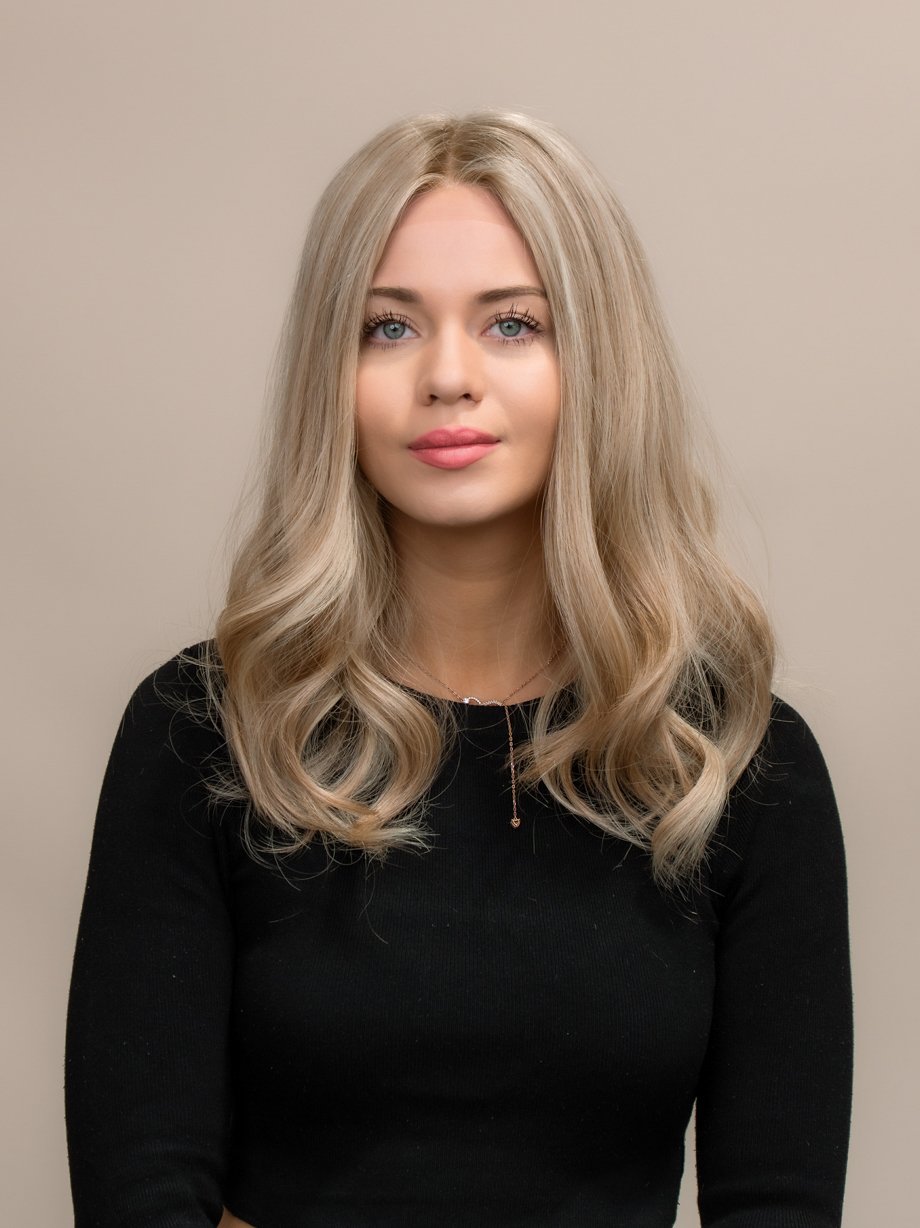 DNZ02597v2 Bondi 20" | Fully Hand Tied Human Hair Wig - Image 1