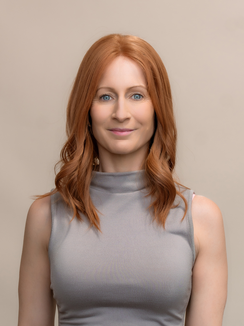 DNZ02982v2 Maeve 16” | Red Human Hair Lace Topper - Image 1