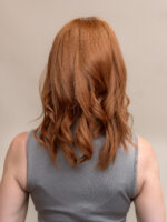 Maeve 16” | Red Human Hair Lace Topper - Image 4