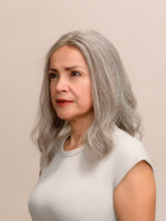 Opal 16” | Grey Human Hair Lace Topper - Image 2