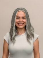 Misty 18" | Grey Human Hair Lace Topper