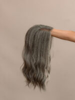Misty 18" | Grey Human Hair Lace Topper - Image 5