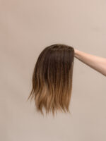 Zelda 12" | Brunette Human Hair Lace Topper - Image 5